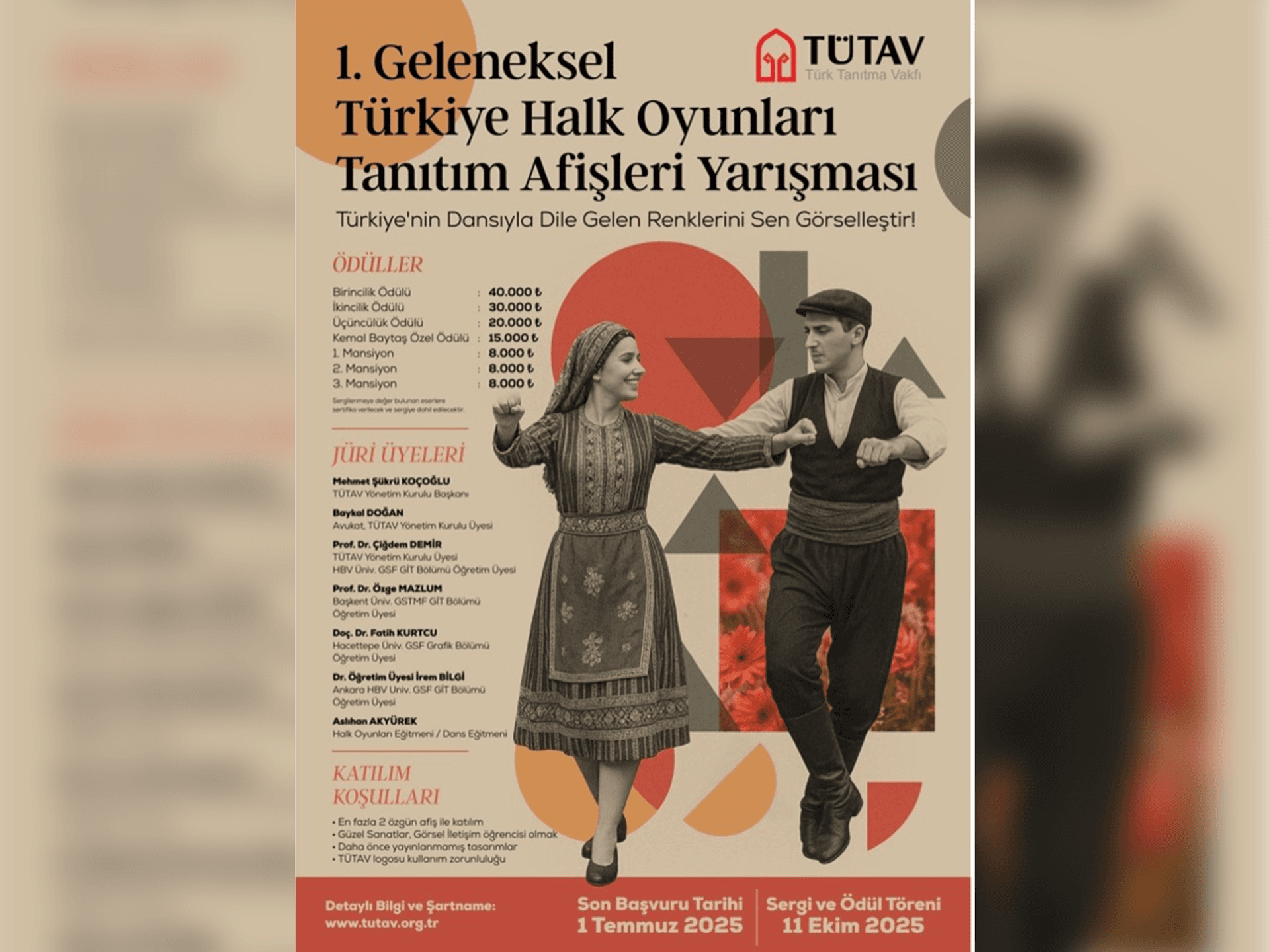 TÜTAV’dan Halk Oyunları Tanıtım Afişleri Yarışması…